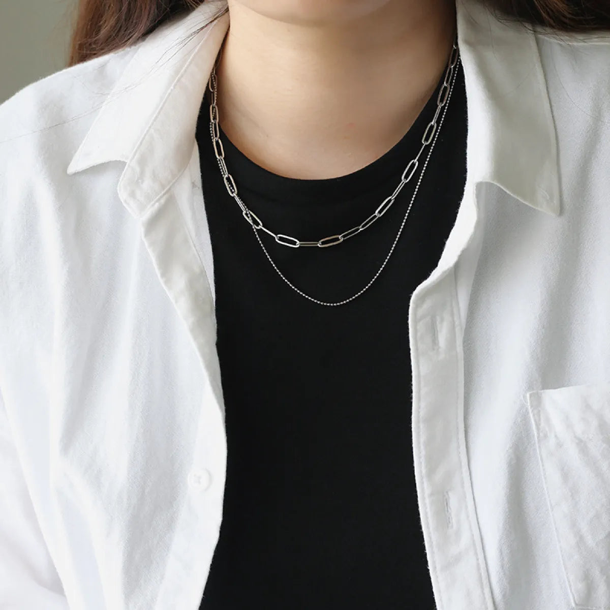 Miela – Halskette mit Lagenketten