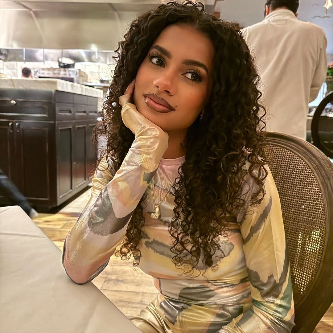 Bubble Initial Diamond Halskette