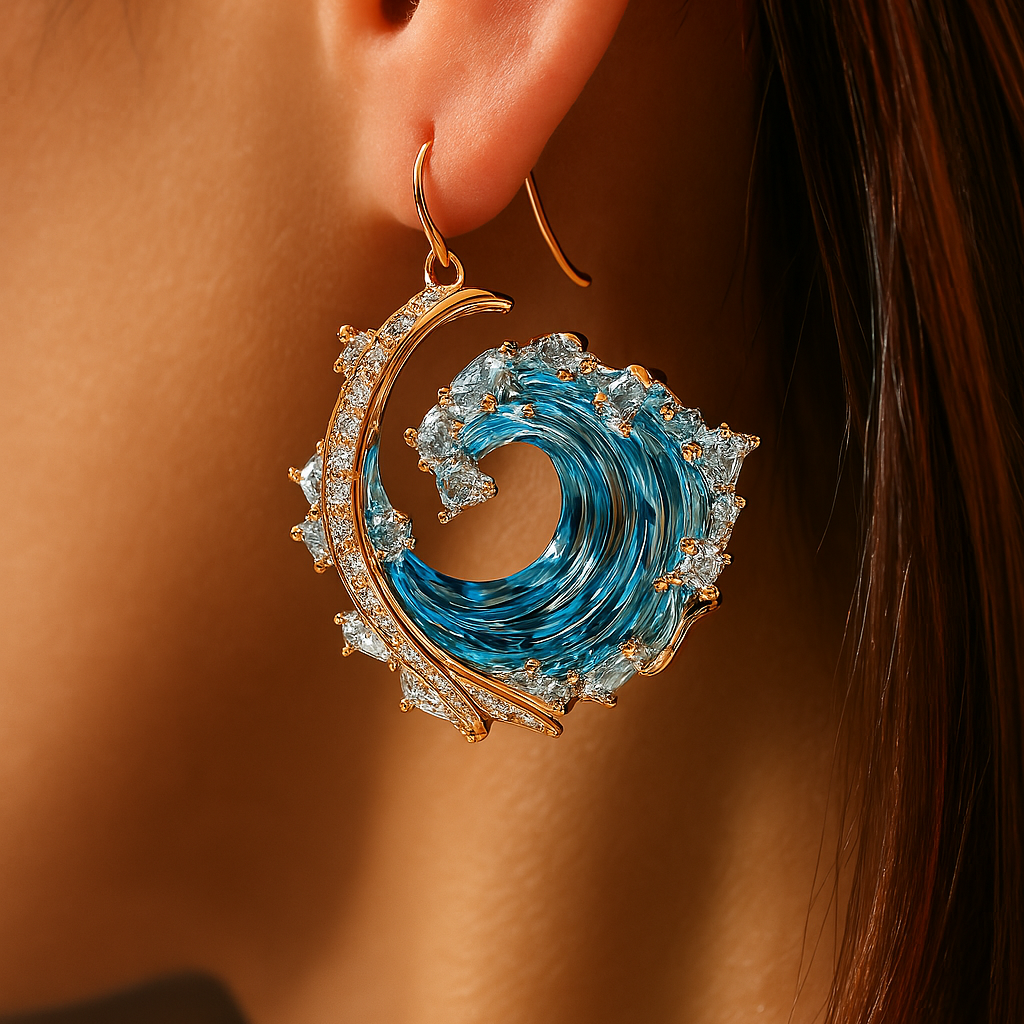 Ozeanschwur – Elegante Ohrringe mit maritimer Note