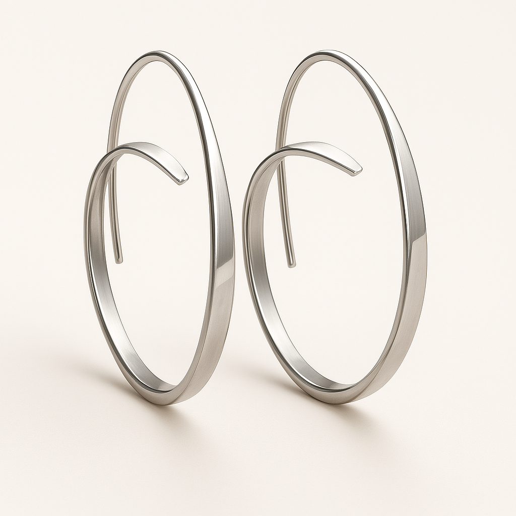 Ohrringe in Spiralform