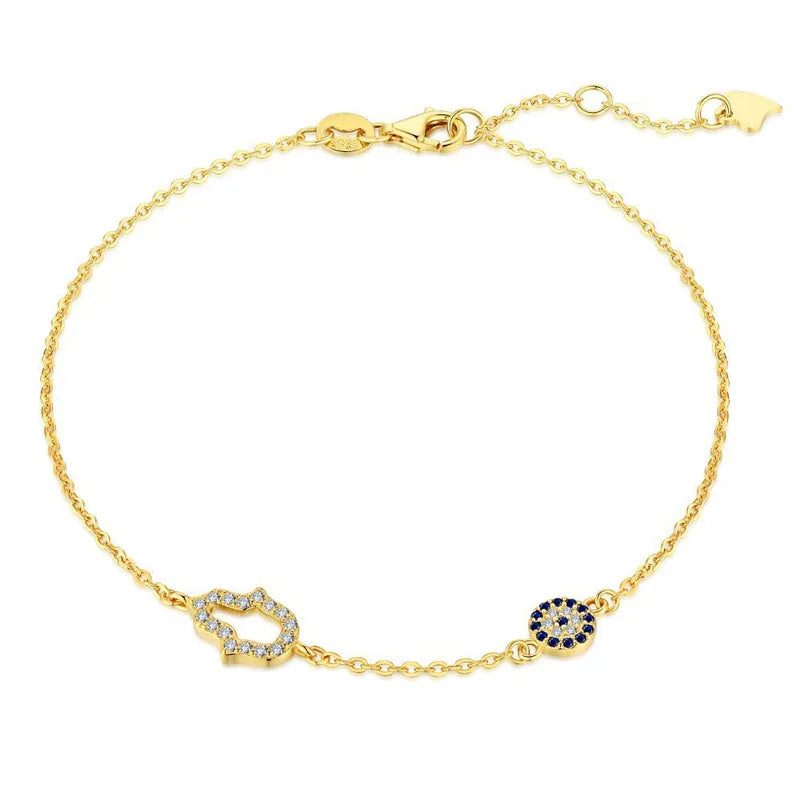 Das Aurora Evil Eye Armband - Golden