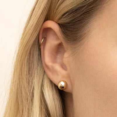 Haben eine Kugel Ohrstecker | Gold 16k