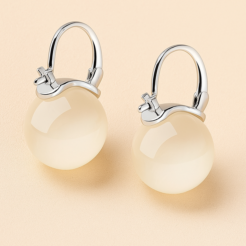 Elegante runde Perlenohrringe - stilvoll und zart