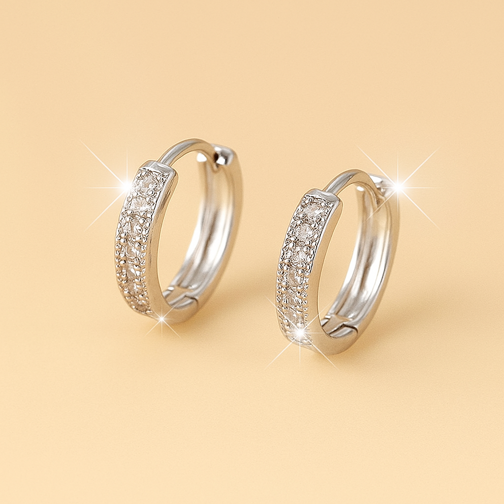 Elegante Damen-Ohrringe mit funkelnden Zirkonias