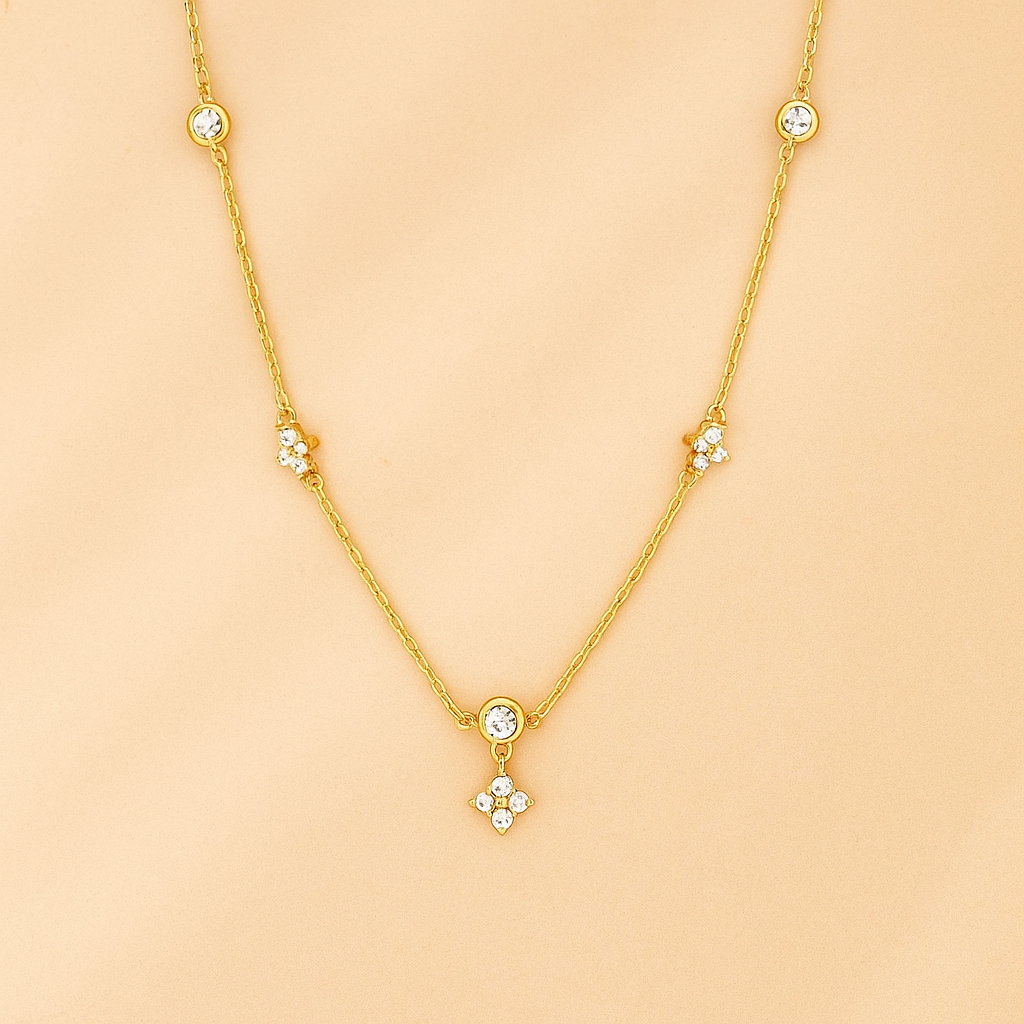 Runde Gliederkette Halskette