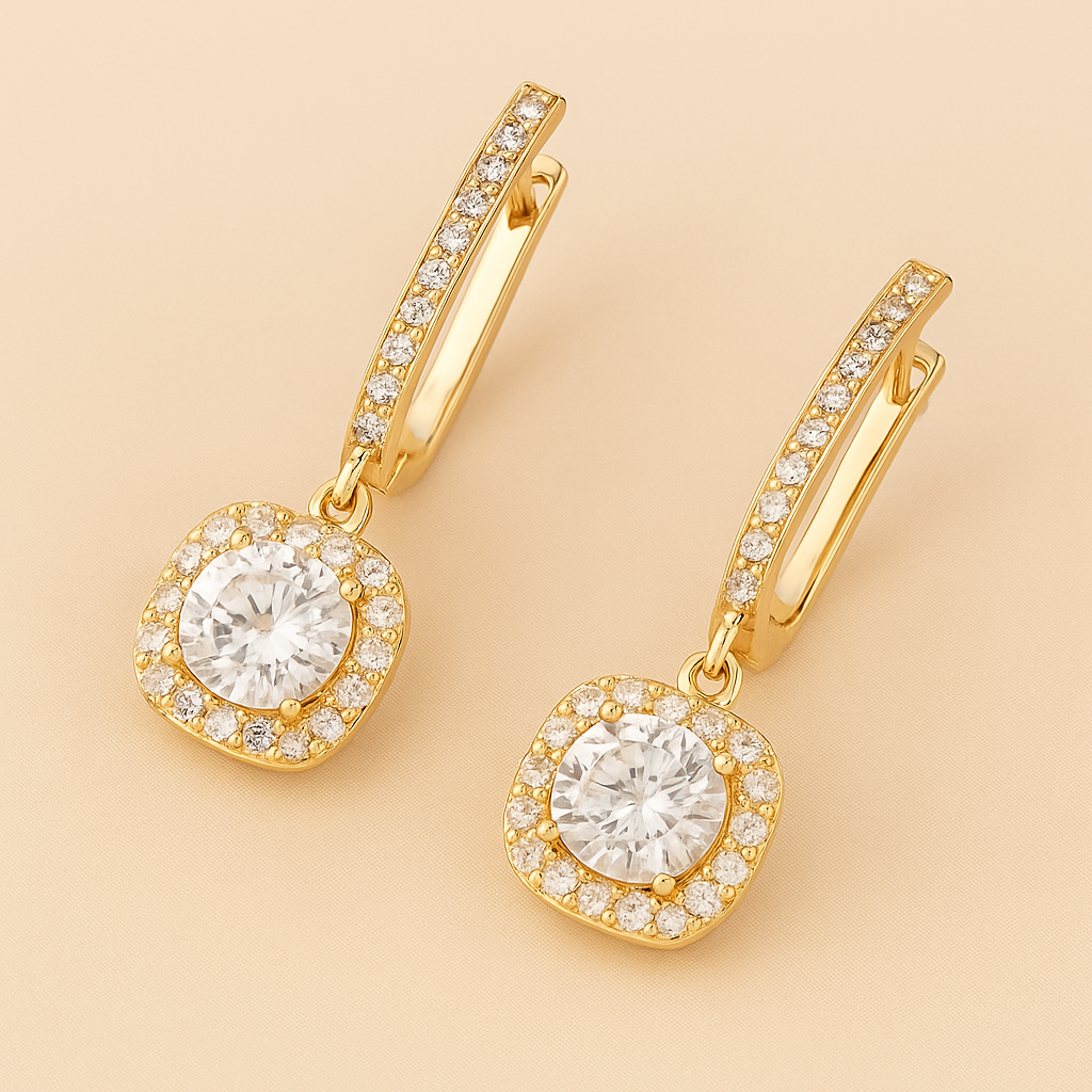 Luxuriöse Zirkon-Intarsien aus Kupfer für die Braut