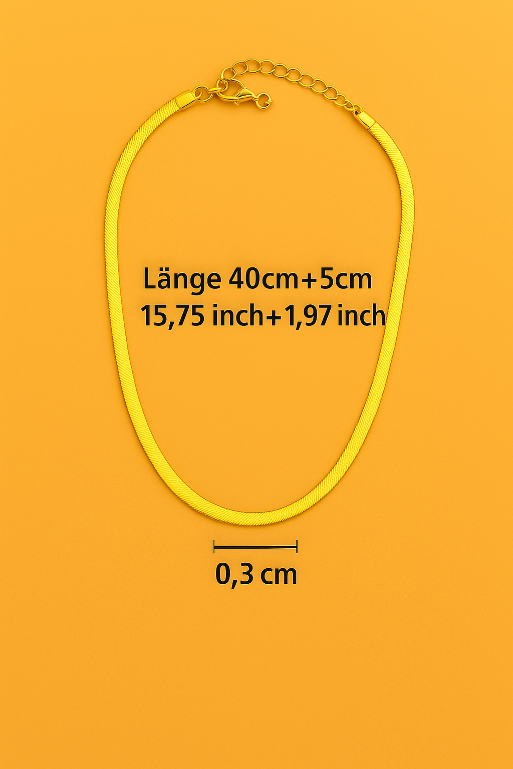 Raffinierte Halskette aus Schlangenknochen - Vergoldete Eleganz