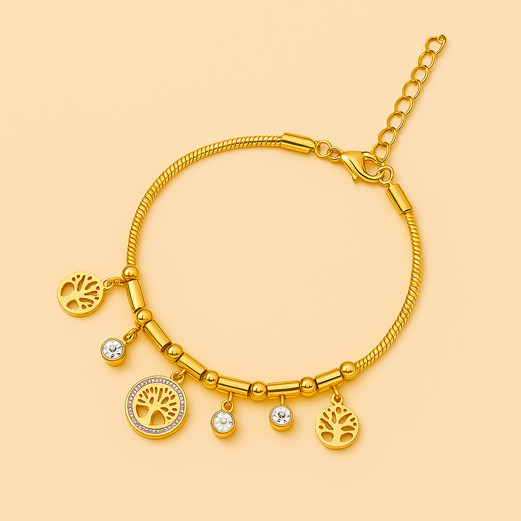 Aurora | Baum des Lebens Charm-Armband