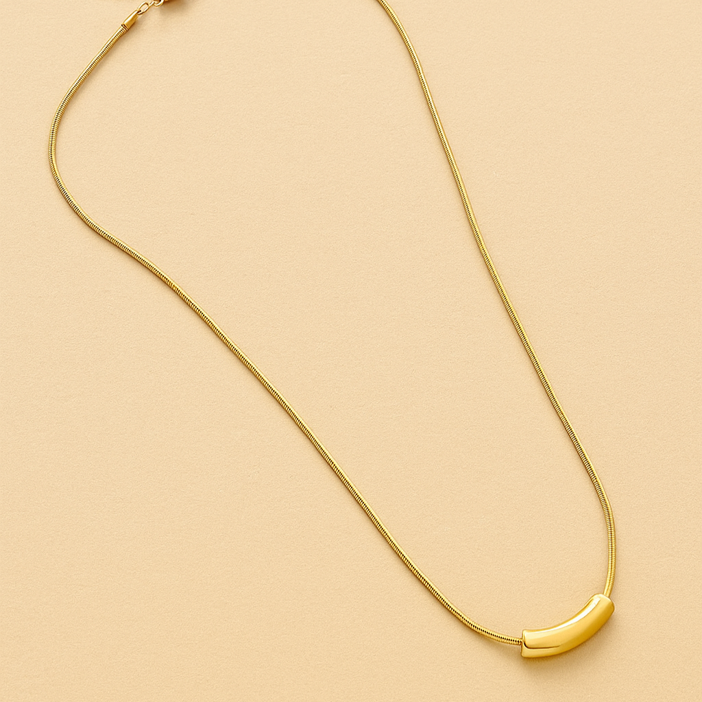 Minimalistische Geometrische Gouden Ketting - Elegante Collarbone Ketting