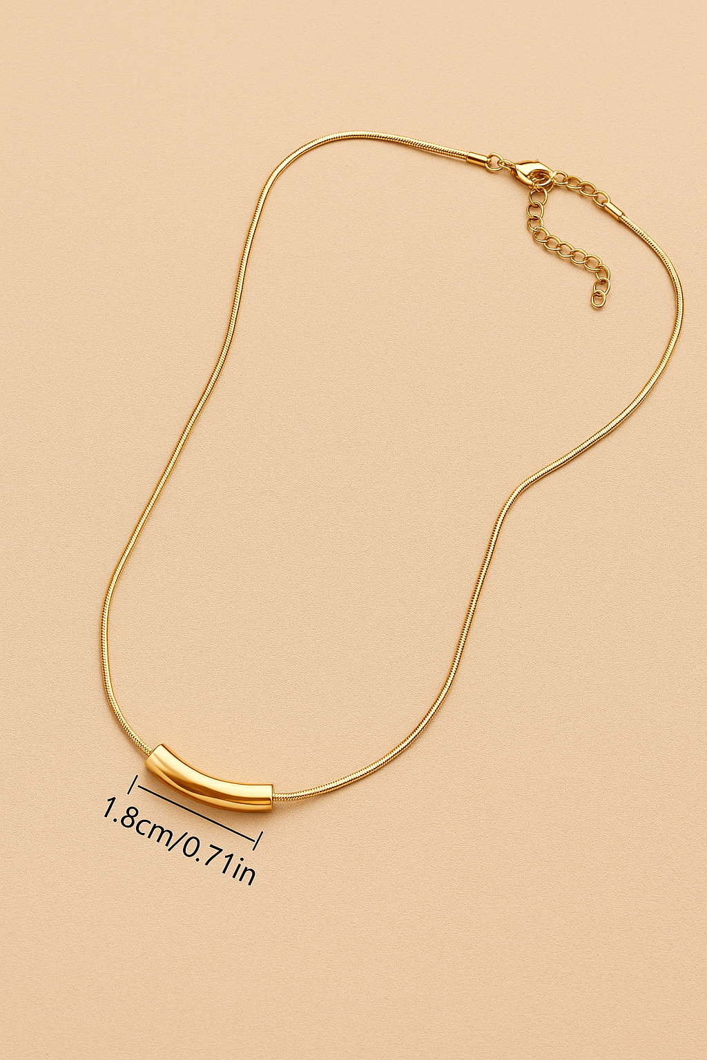 Minimalistische Geometrische Gouden Ketting - Elegante Collarbone Ketting