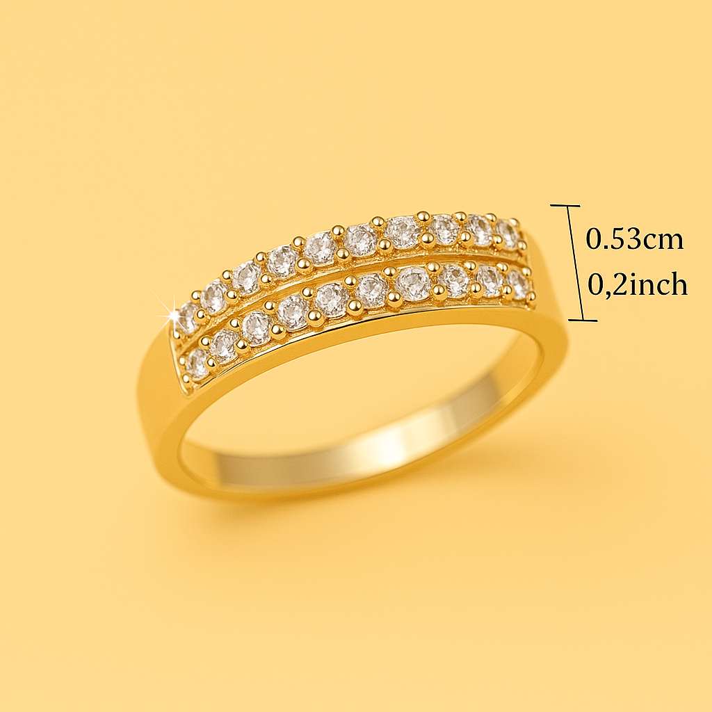 Fonkelende Zirkonia Ring - Luxe & Romantische Ring