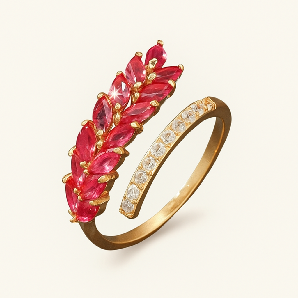 Schickes, minimalistisches Funkeln - zweifarbiger Zirkonia-Akzent