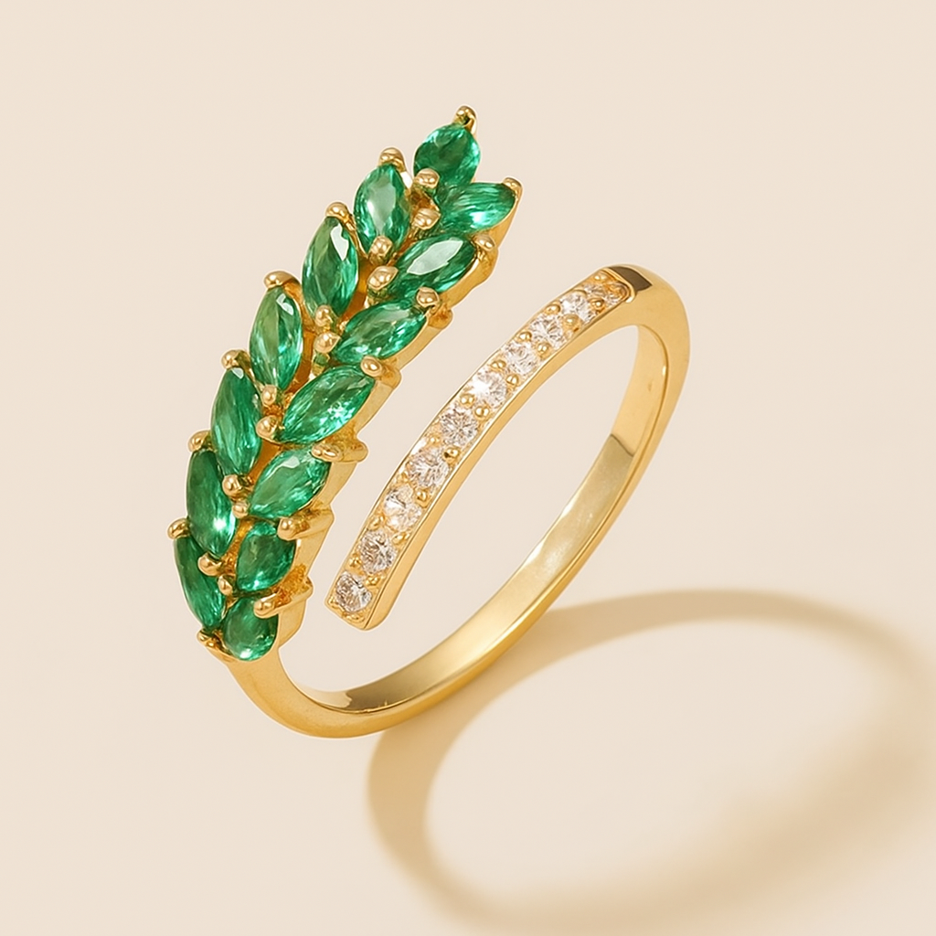 Schickes, minimalistisches Funkeln - zweifarbiger Zirkonia-Akzent