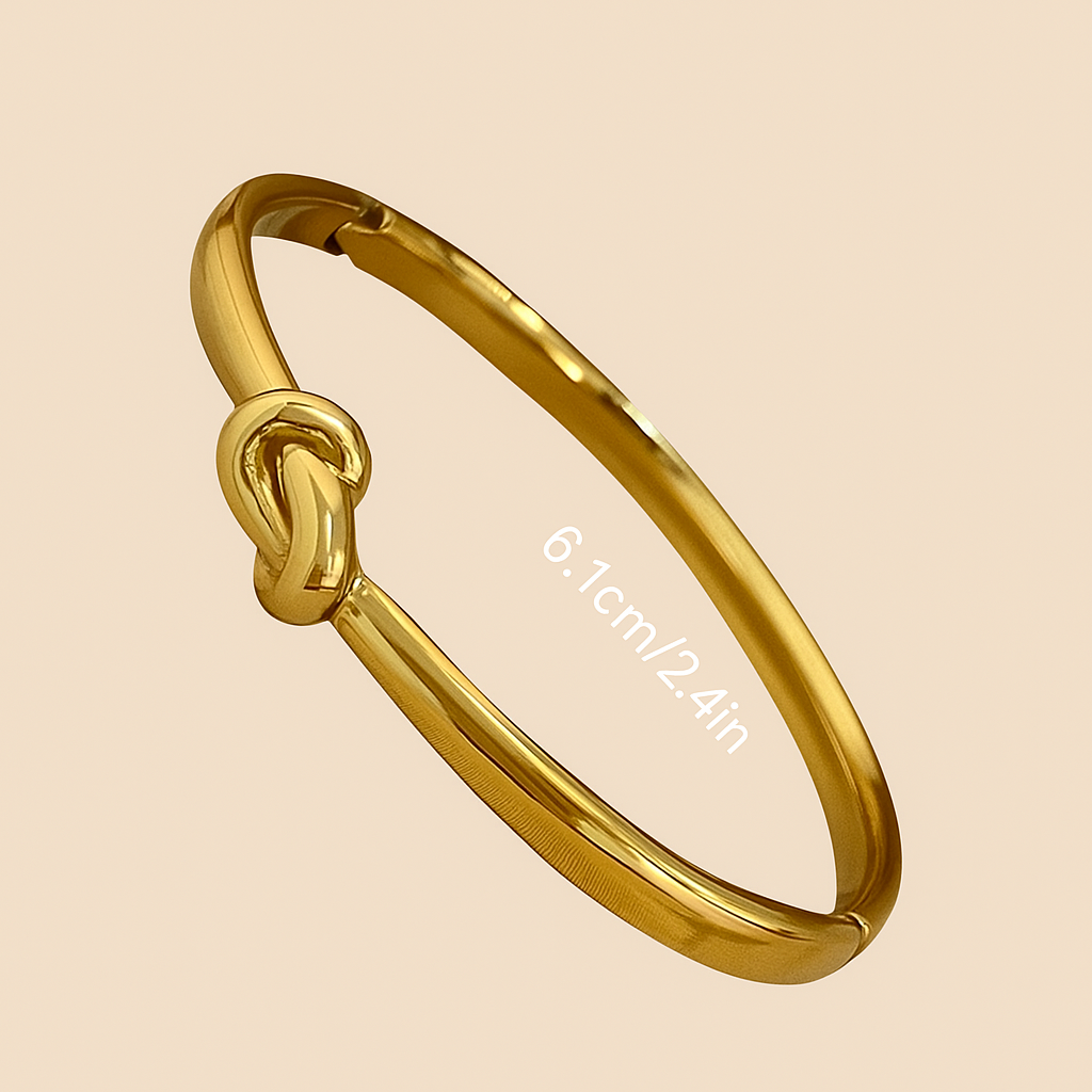 Minimalistisches Goldarmband - schickes Knoten-Design für Frauen