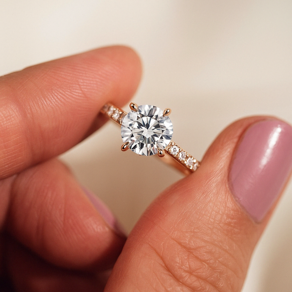 Jasmin (mit Pavé) - Gold