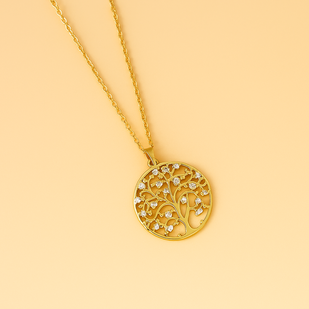 Golden Origins Zeitloser Baum des Lebens Anhänger für Sie