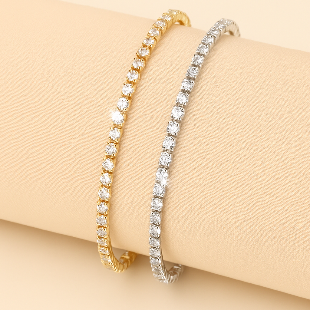 Elegantes Zirkonia-Armband - funkelnde kubische Zirkonia