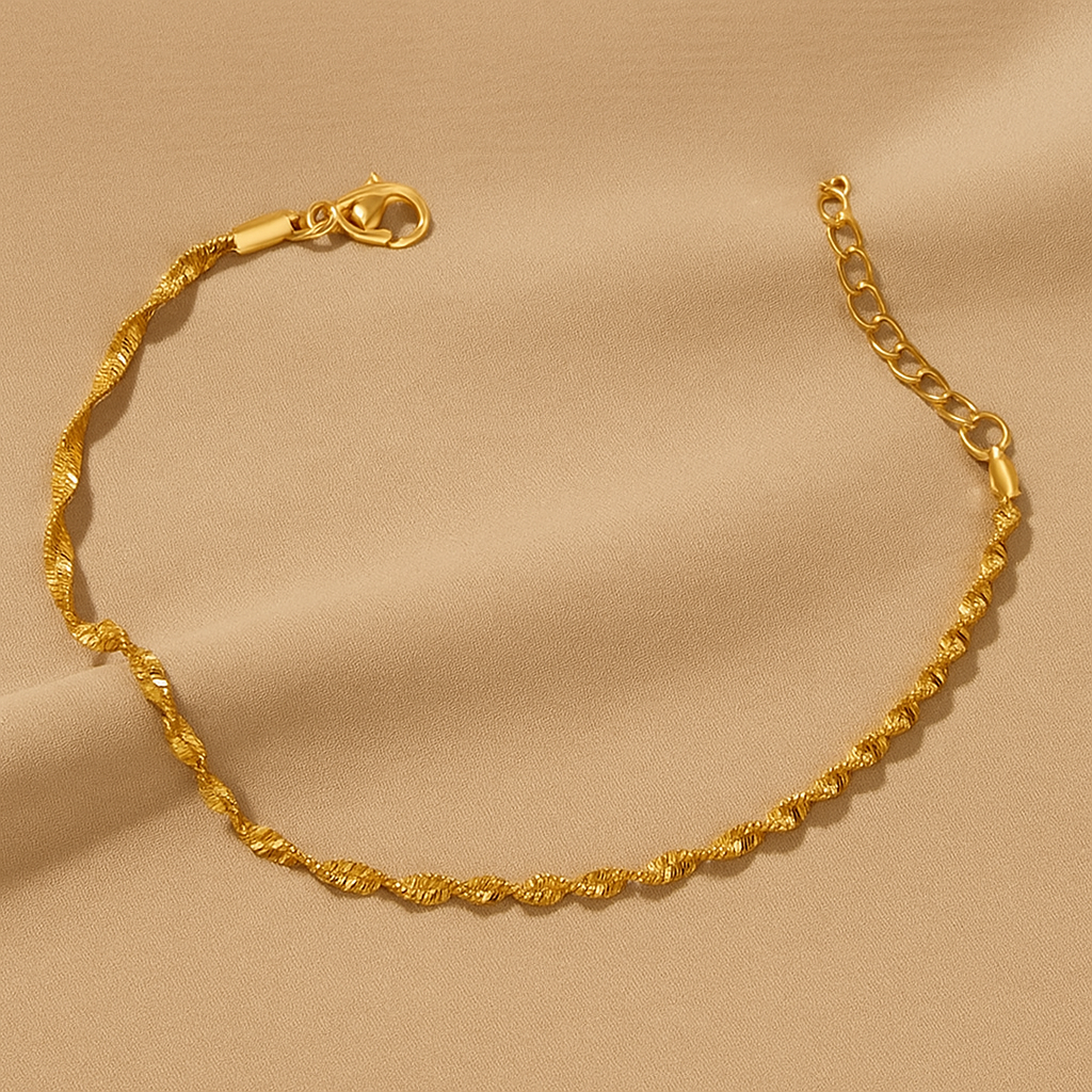 Elegantes leichtes Luxus-Wasserwellen-Kettenarmband