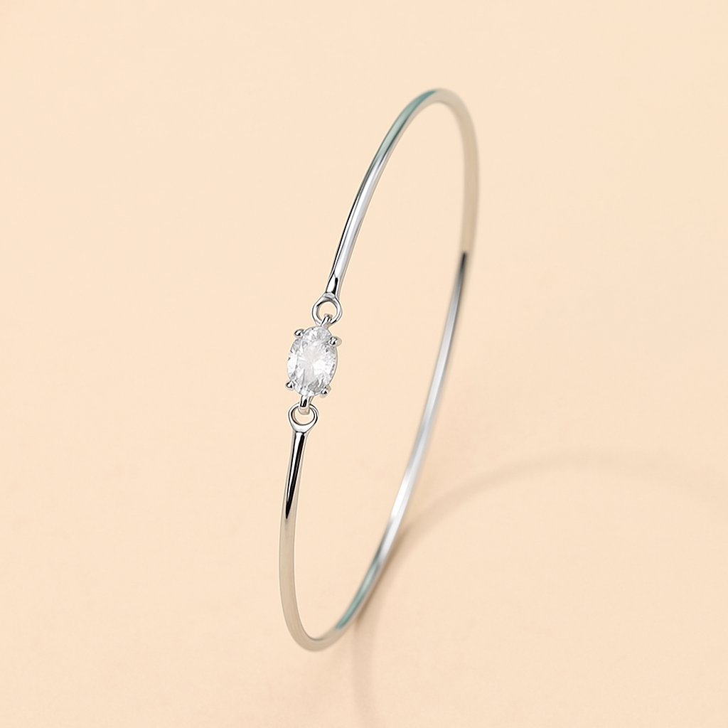 Elegantes ovales Cubic-Zirkonia-Armband für Frauen