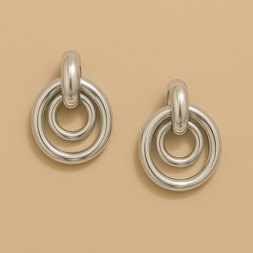 Vintage Gold Geometrische Ohrstecker für Frauen