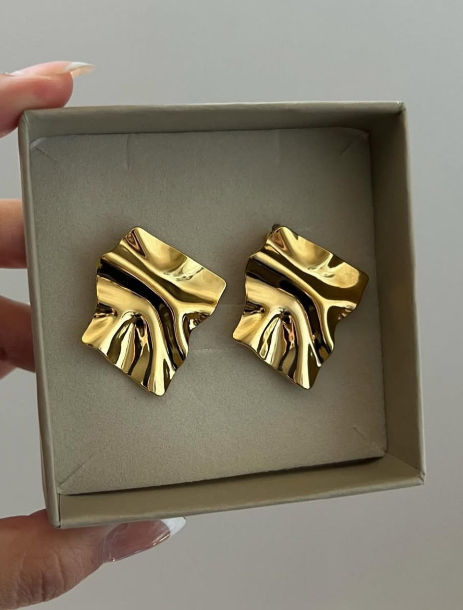 Teresa-Ohrringe - vergoldet