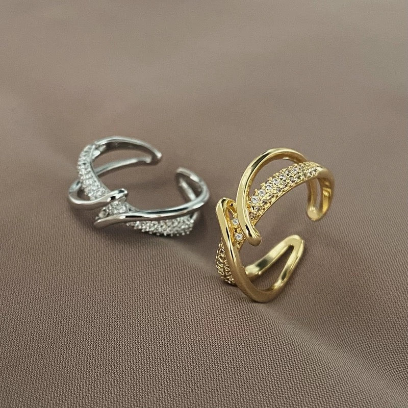 Personalisierter geometrischer verstellbarer Ring