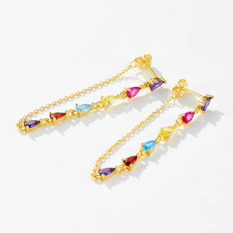 Isla Tropfenohrringe - Optionen Platin und Gold