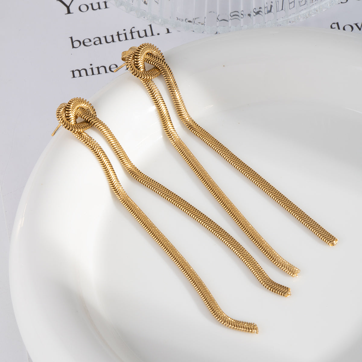 Lyra Tropfenohrringe - Gold