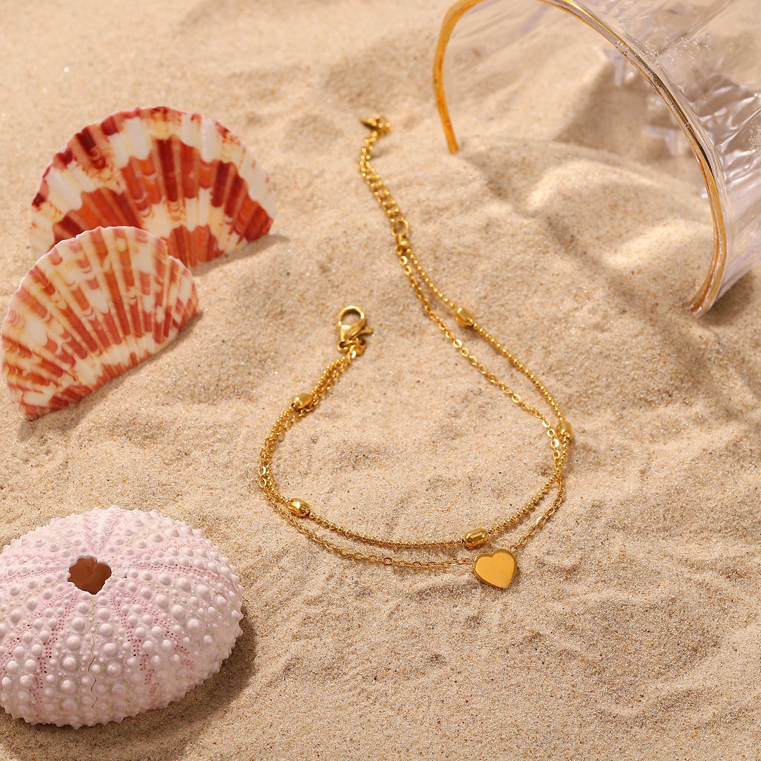 Rowena Gold Fußkettchen