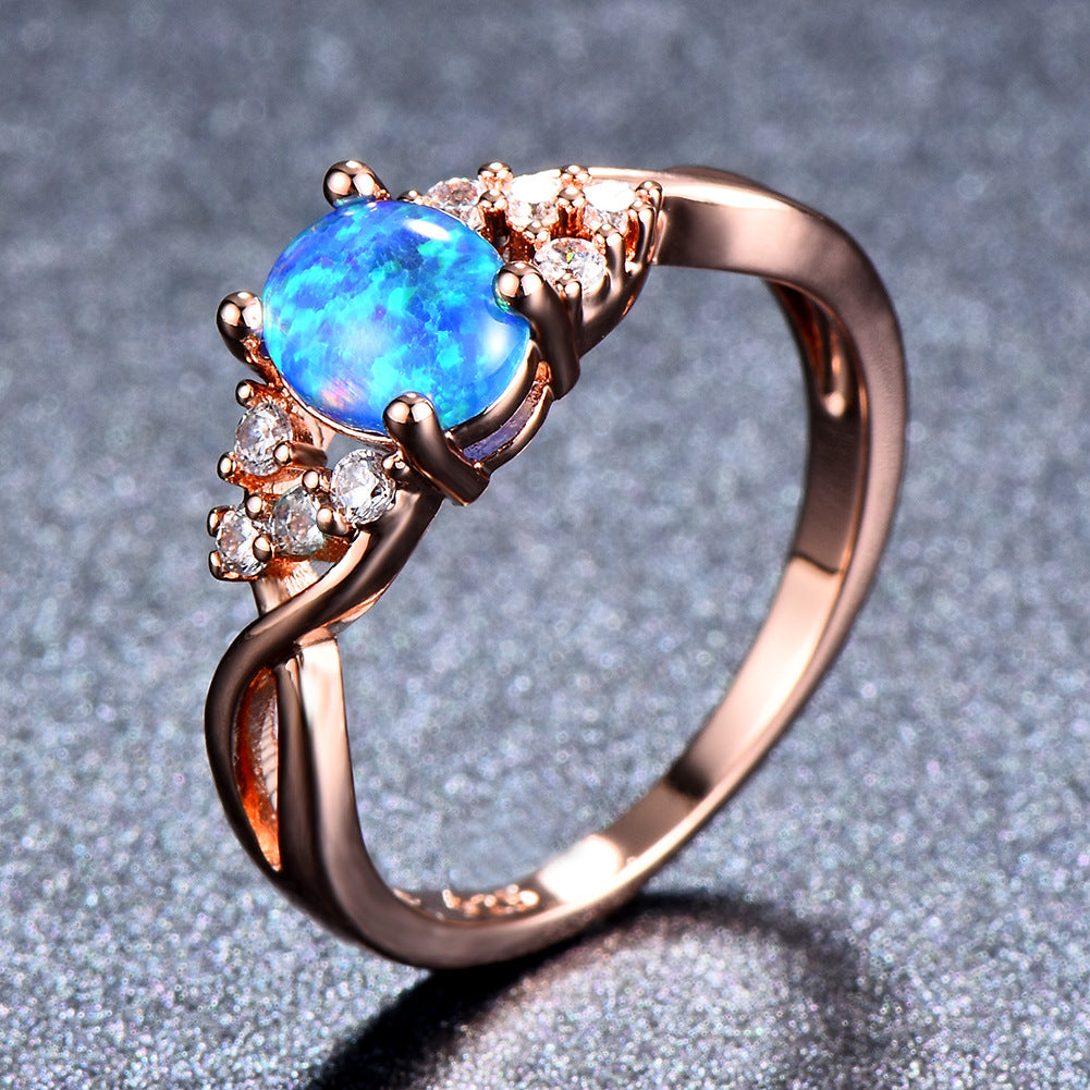 Sylva Moonhart Weißer Ring | Roségold
