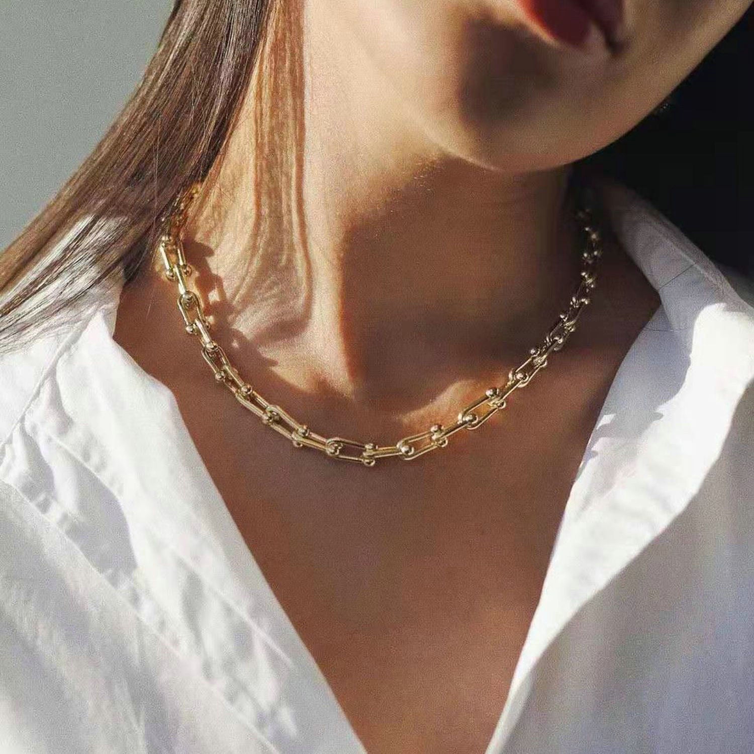 Kaskade Gold Kette Halskette