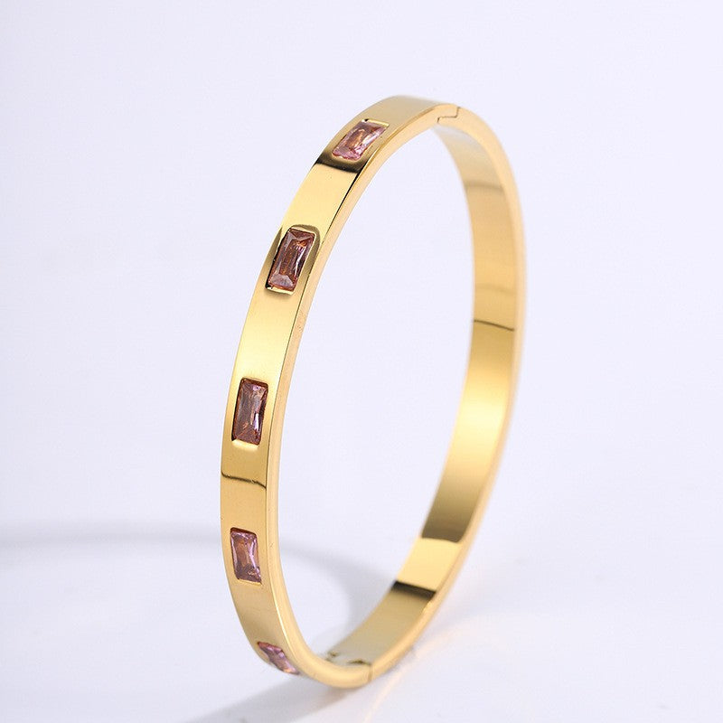Renata Scarlatti Armband Braun | Gold