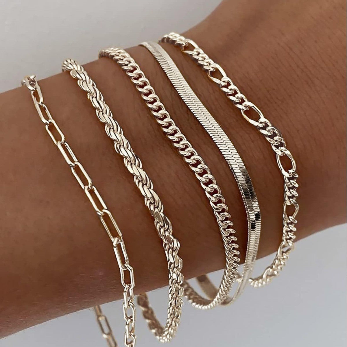 Ellis Renner Armbandset | Weißgold