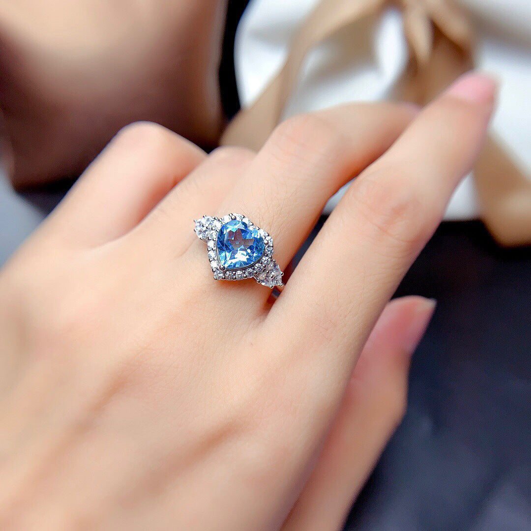 Liora Amorique Blau Set | Weißgold