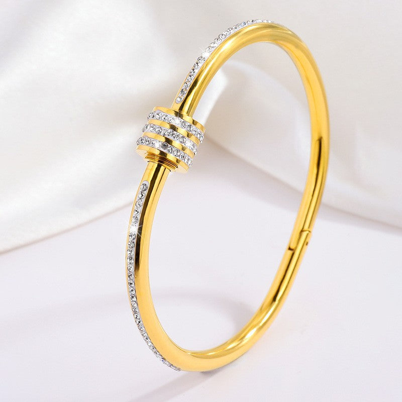 Tessandra Virelli Armband Grün | Gold