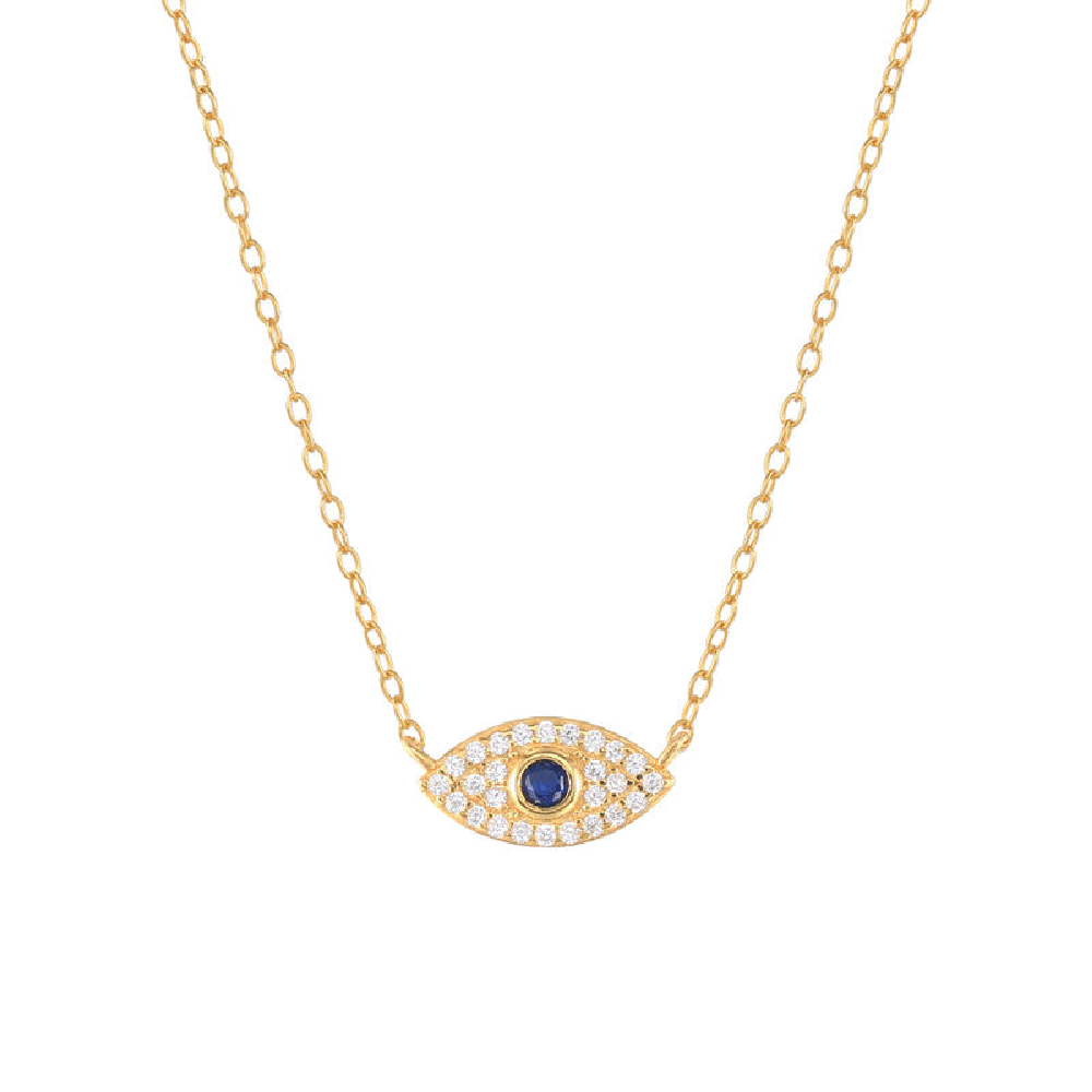 Elody Evil Eye Halskette - Gold