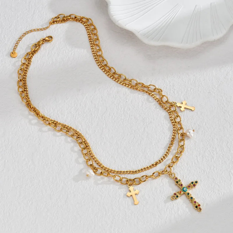 Bold Cross Kette Halskette