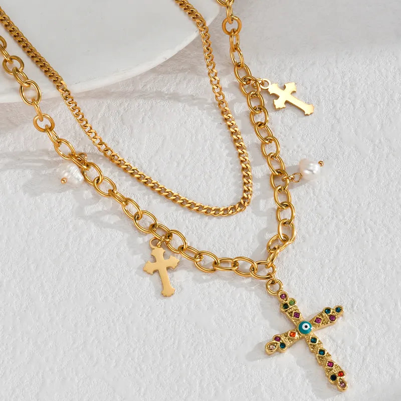 Bold Cross Kette Halskette