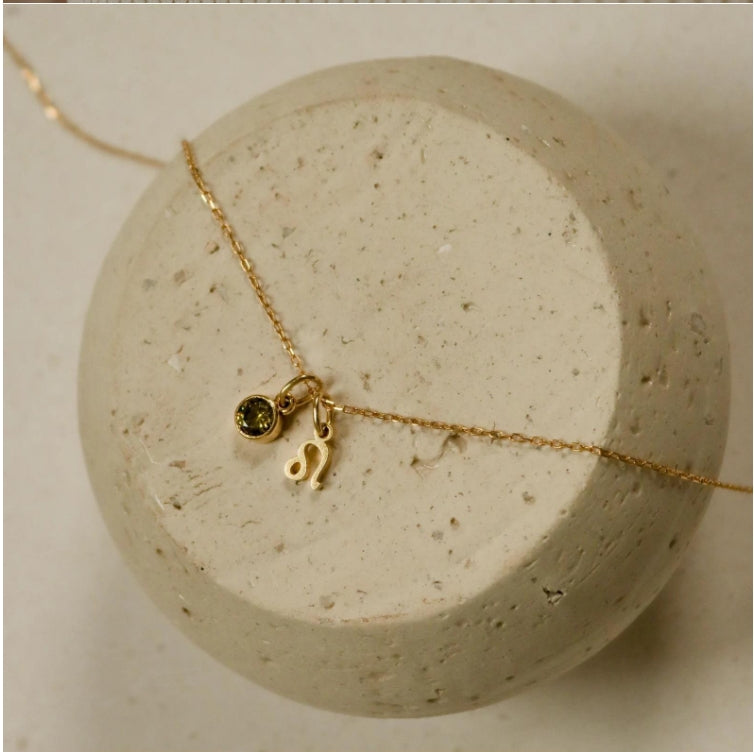 Kosmische Sternzeichen Strass Mini Halskette