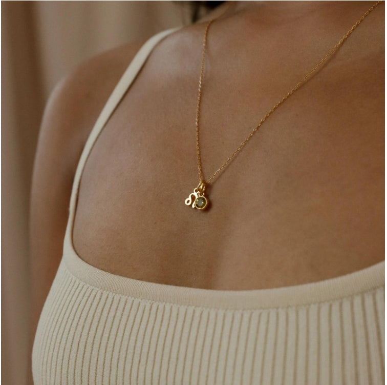 Kosmische Sternzeichen Strass Mini Halskette