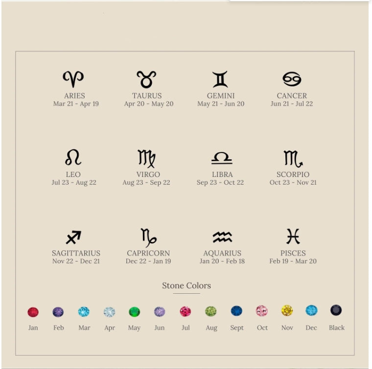 Kosmische Sternzeichen Strass Mini Halskette
