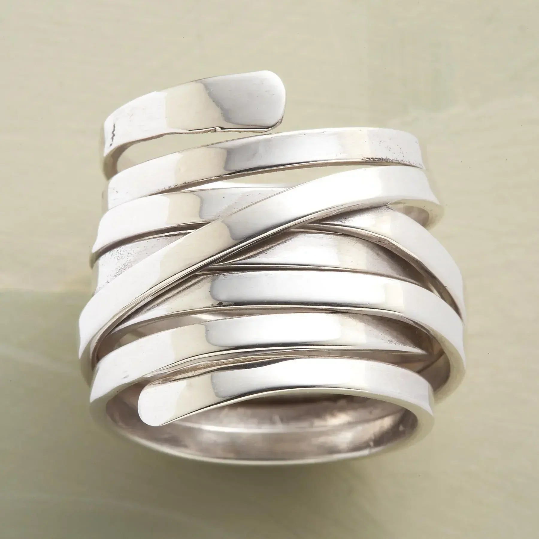 Hazel | Vintage dicke Schicht Silber Ring