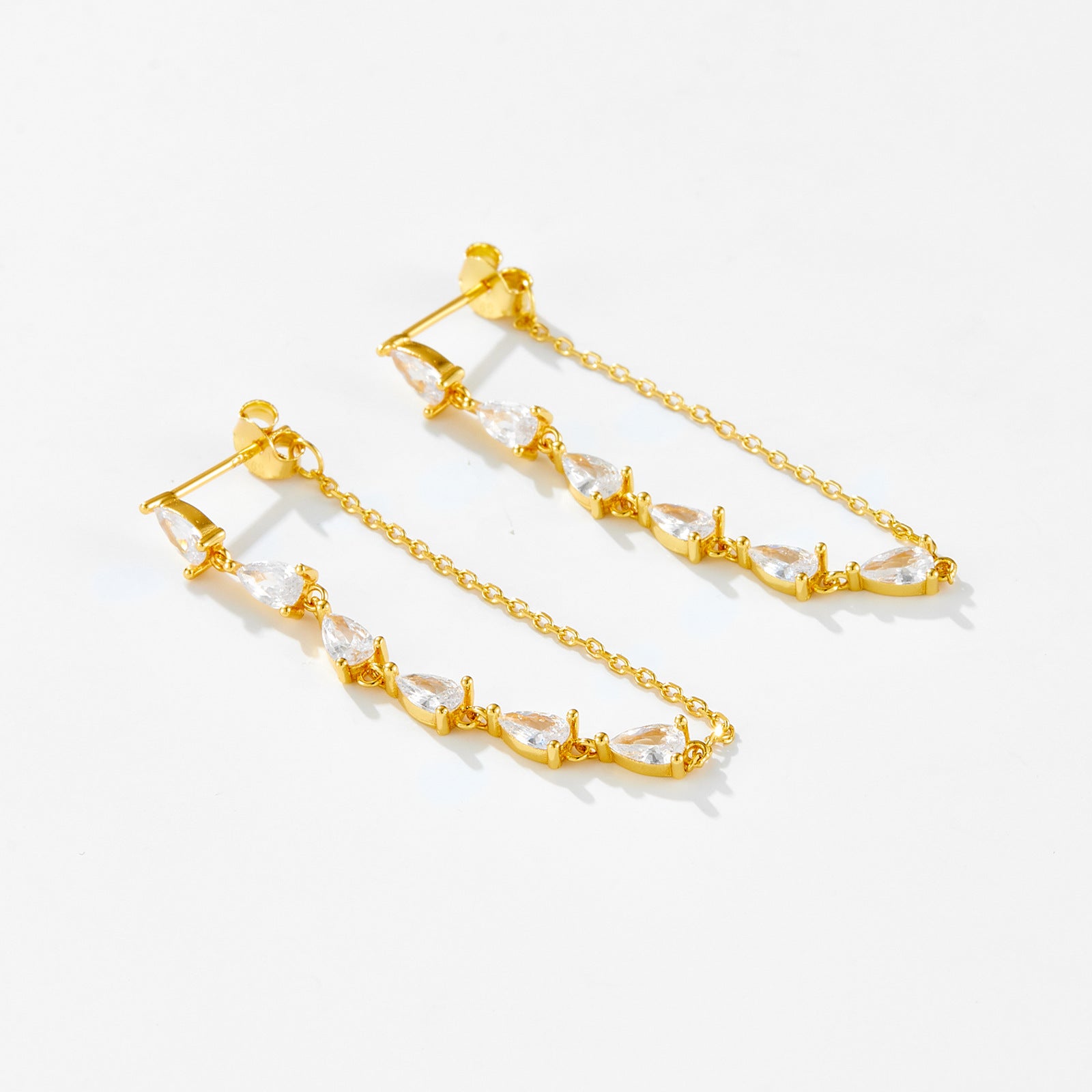 Isla Tropfenohrringe - Optionen Platin und Gold