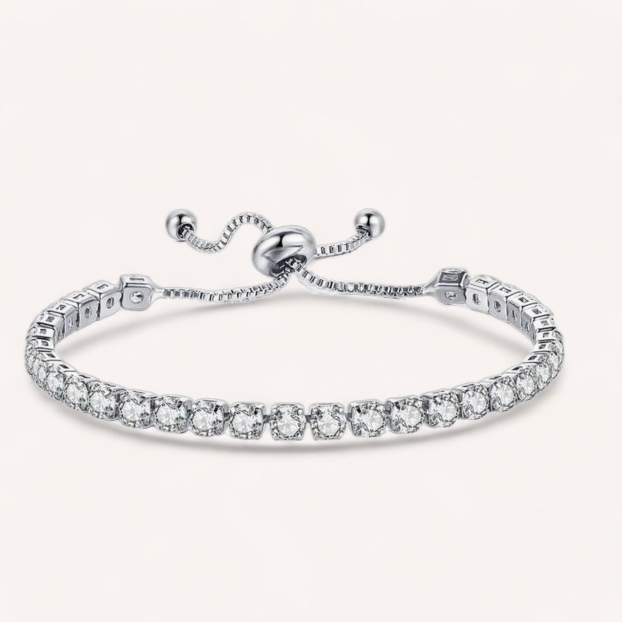 Olivia Tennisarmband | Silber