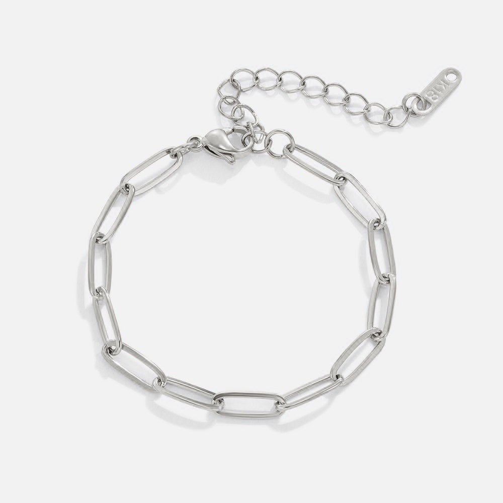 Büroklammer Silberarmband