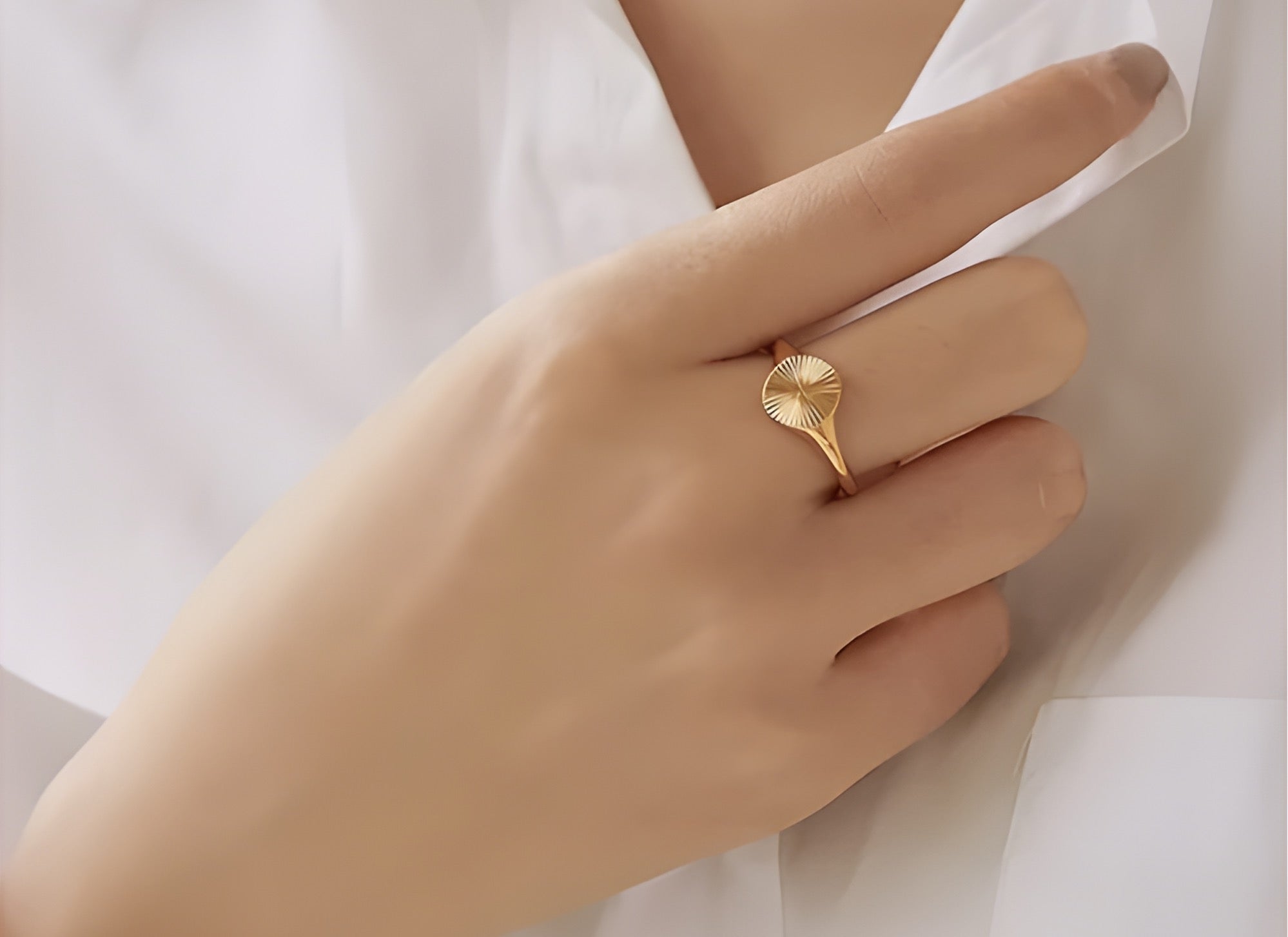 Tory Ring | Vergoldet