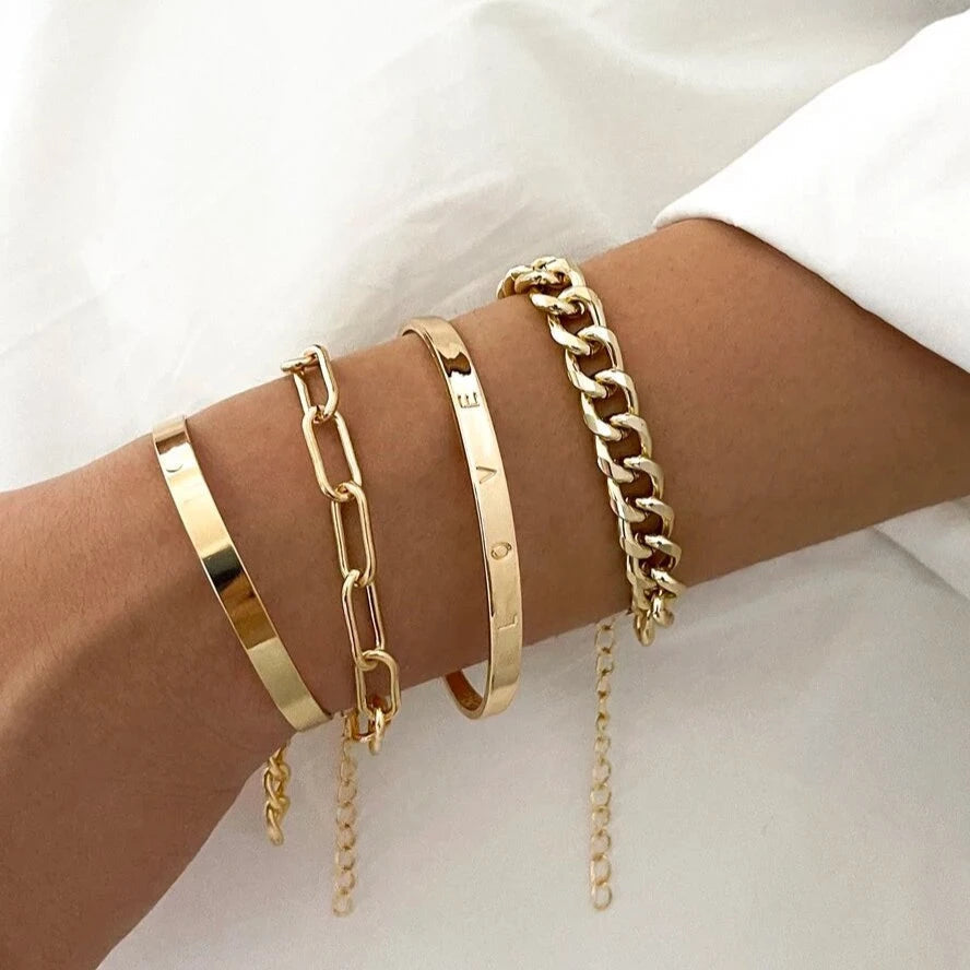 4-teiliges Deja-Armband-Set