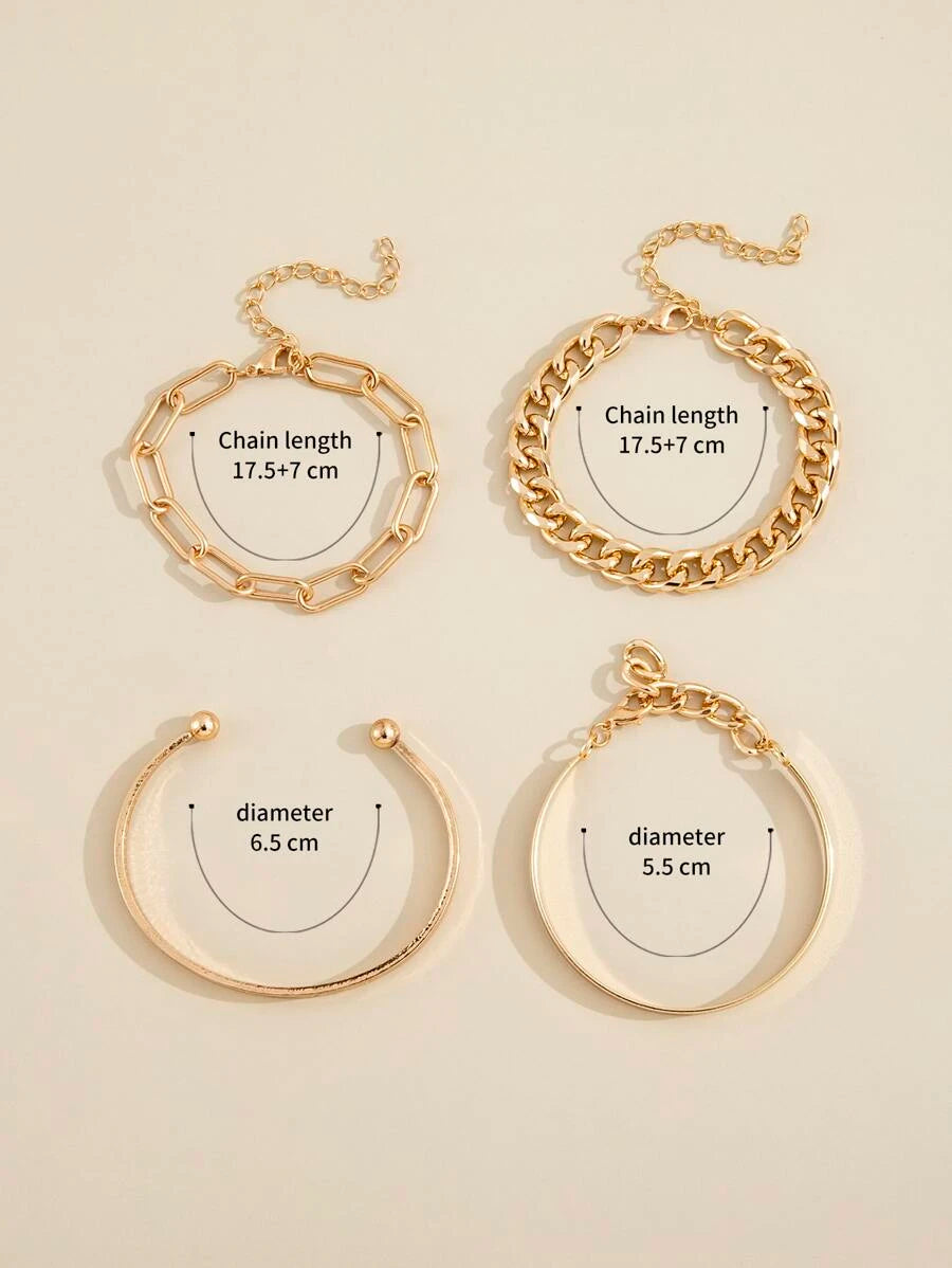 4-teiliges Deja-Armband-Set