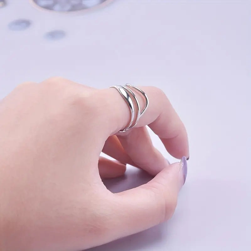 Neo Wave Ring - Silber