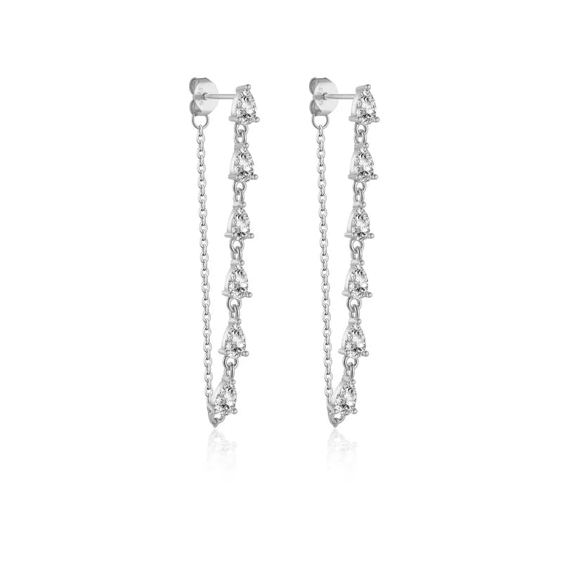 Isla Tropfenohrringe - Optionen Platin und Gold